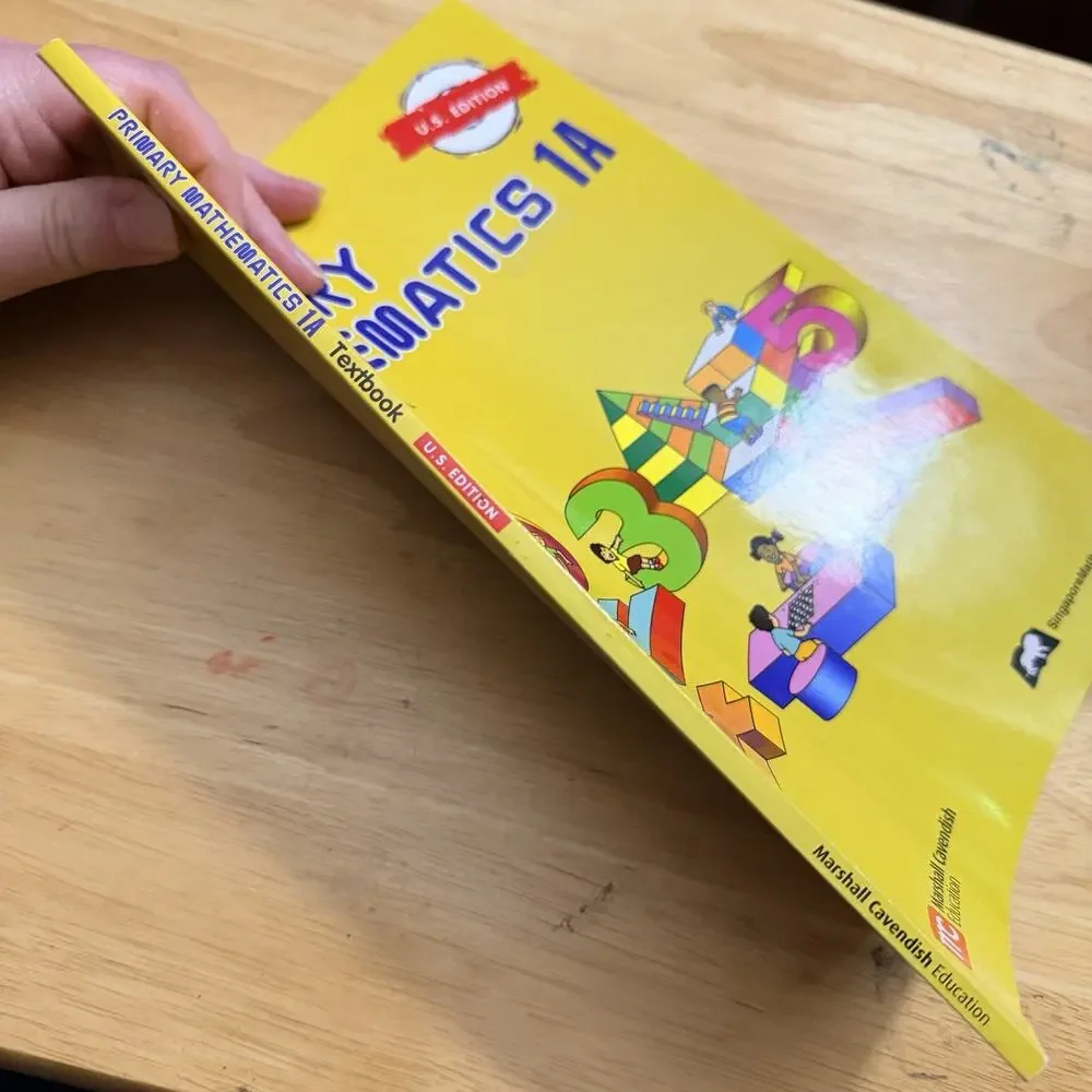 Primary Mathematics 1A Textbook Singapore Homeschool Curriculum Paperback Book